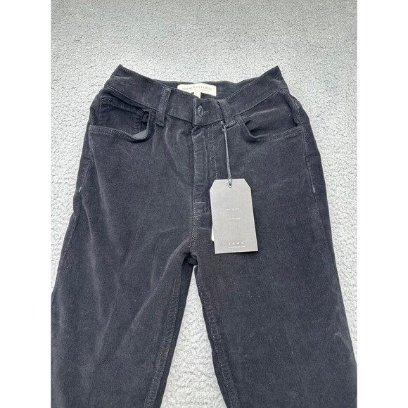 Current Elliot high rise flare black corduroy sz 24 tall 33 inch inseam - Picture 2 of 9
